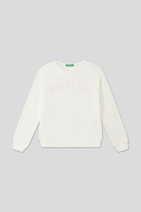 Свитшот хлопковый с логотипом Benetton