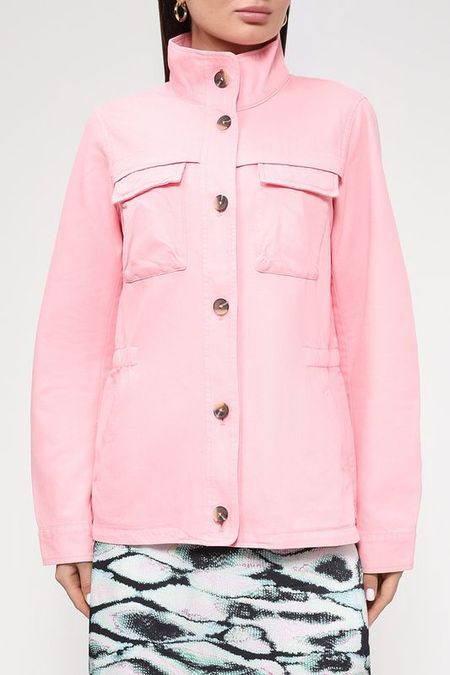 Однотонный жакет с воротником-стойкой Esprit Casual