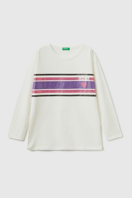 Хлопковый лонгслив Benetton