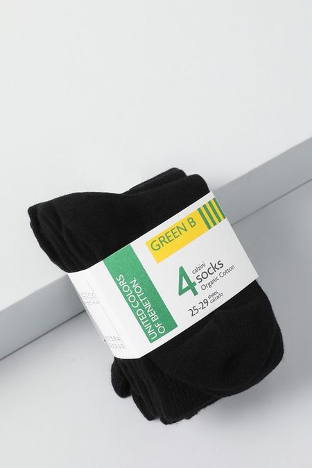 Набор из четырех пар хлопковых носков Benetton Undercolors