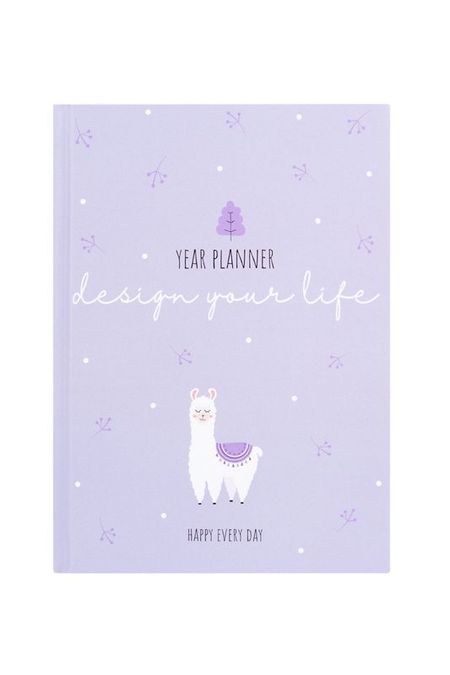 Ежедневник с принтом лама «Design your life» Kawaii Factory