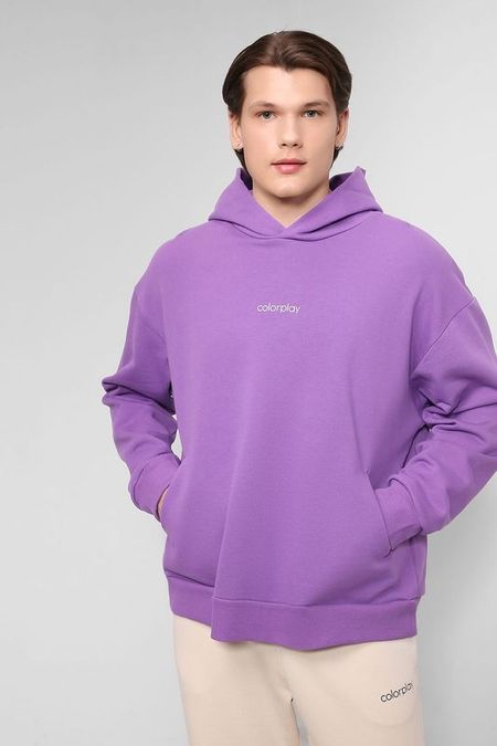 Хлопковое худи с логотипом COLORPLAY