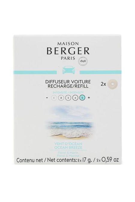 Авто Сменный блок, 2 шт Океанский Бриз Maison Berger Paris