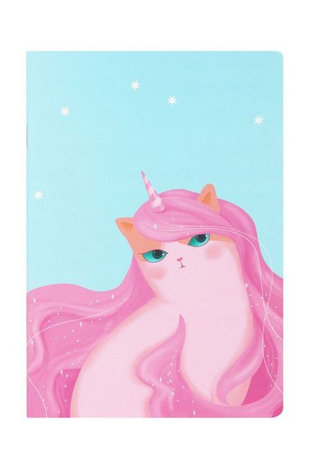 Блокнот в точку А5 Зеленоглазая кошечка Kawaii Factory
