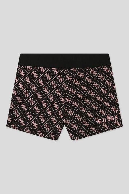 Хлопковые шорты с принтом бренда Guess