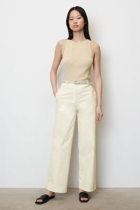 Майка из смеси хлопка и льна Marc O'Polo