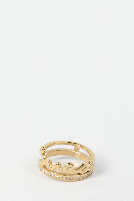 Кольцо с кристаллами Guess