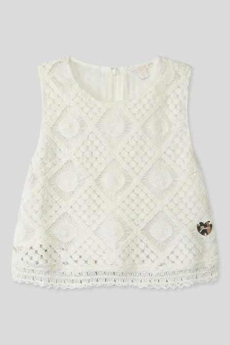 Блуза хлопковая с шитьем Guess