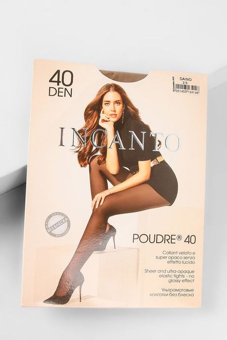 Колготки без шортиков ультраматовые Poudre 40 den Incanto