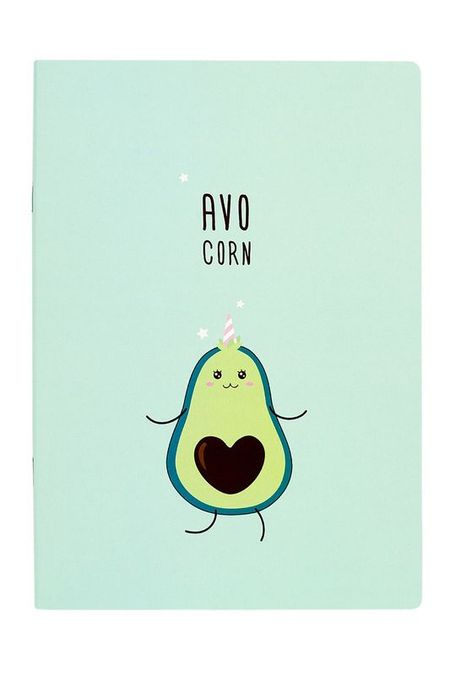 Тетрадь в розовую клетку А5 Avocorn Kawaii Factory