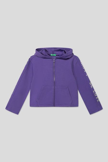 Толстовка на молнии из хлопка Benetton