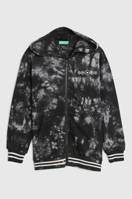 Толстовка хлопковая с принтом Benetton