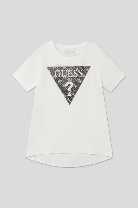 Хлопковая футболка с принтом Guess