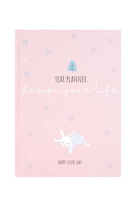 Ежедневник с принтом зайка «Design your life» Kawaii Factory