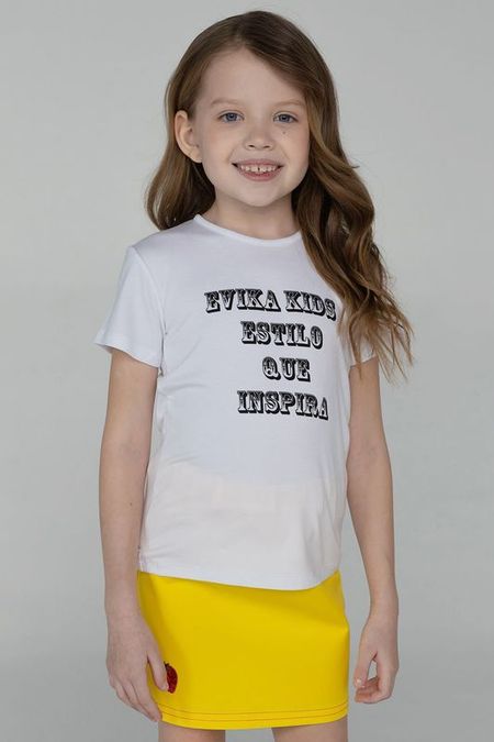 Футболка из вискозы с аппликацией EVIKA KIDS