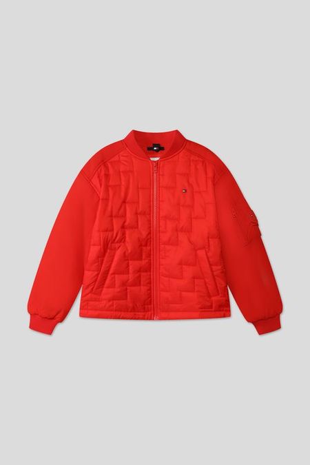 Куртка утепленная с трикотажными деталями Tommy Hilfiger