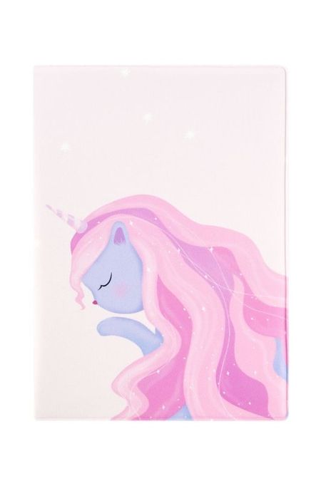 Обложка для паспорта Сиреневая кошечка Kawaii Factory