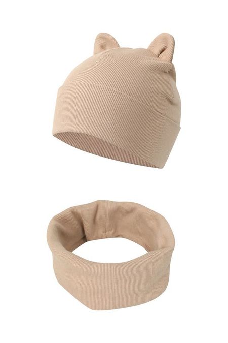 Хлопковый комплект из шапки и шарфа Hatparad