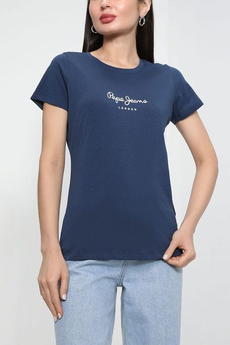 Хлопковая футболка с логотипом PEPE JEANS