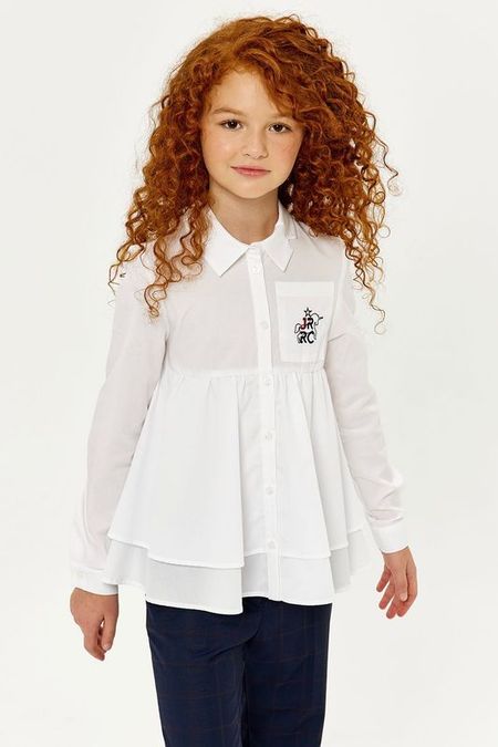Хлопковая блуза с карманом Junior Republic
