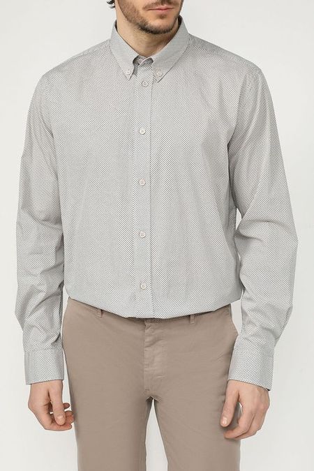 Рубашка хлопковая с мелким принтом Esprit Casual