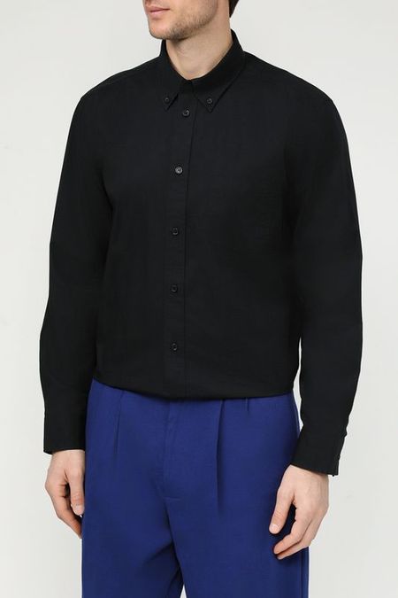 Рубашка хлопковая с воротником на пуговицах Esprit Casual