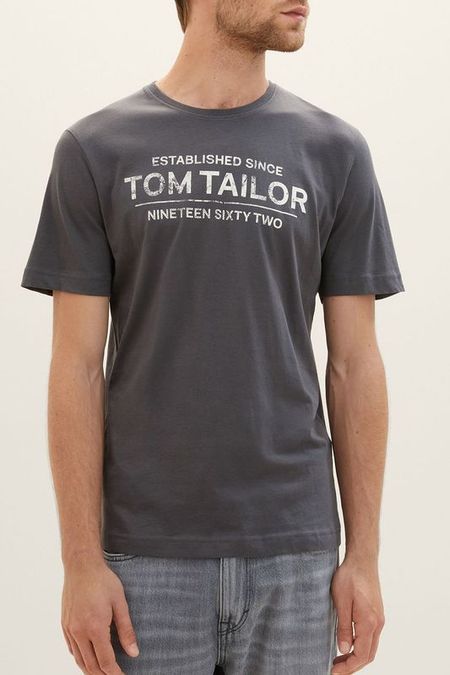 Хлопковая футболка с логотипом бренда TOM TAILOR