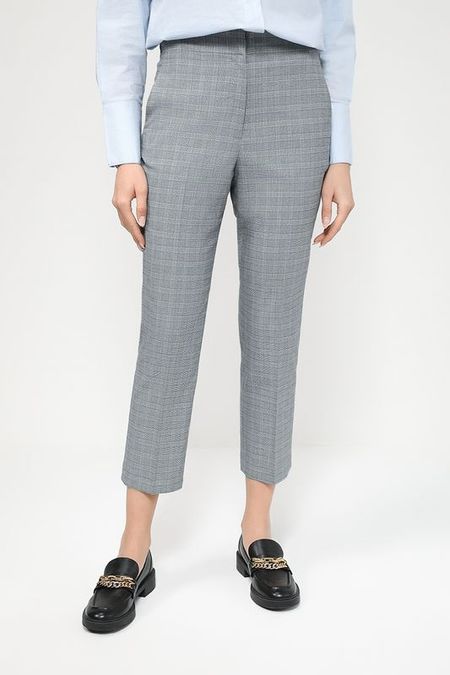 Брюки укороченного кроя в клетку Esprit Collection