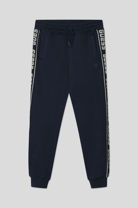 Хлопковые брюки на эластичном поясе Guess