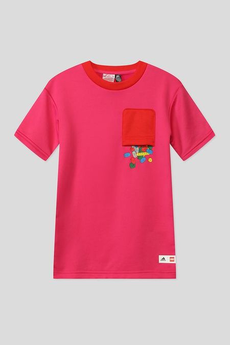 Однотонная футболка с принтом Adidas