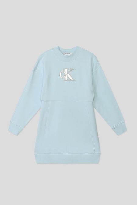 Платье хлопковое с принтом Calvin Klein Jeans