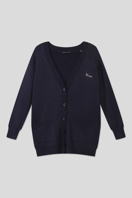 Однотонный кардиган с карманами Guess