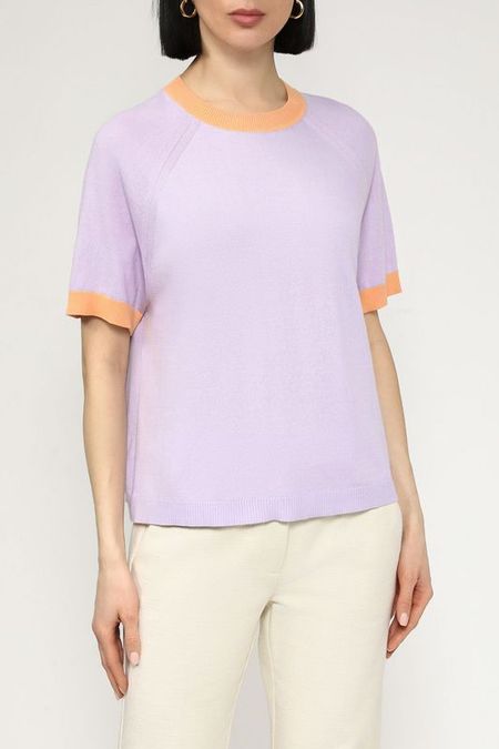 Джемпер хлопковый с коротким рукавом Esprit Casual