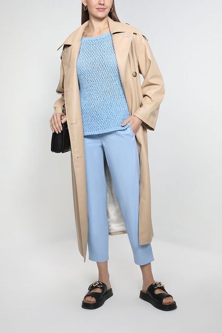 Укороченные брюки с добавлением вискозы Marella