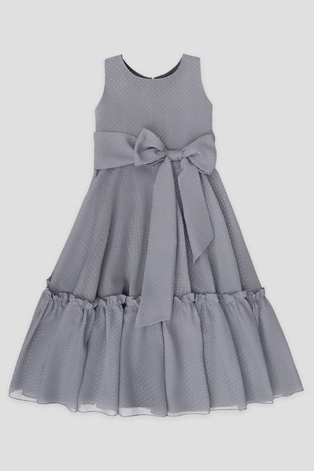 Платье длинное с поясом-бантом EVIKA KIDS