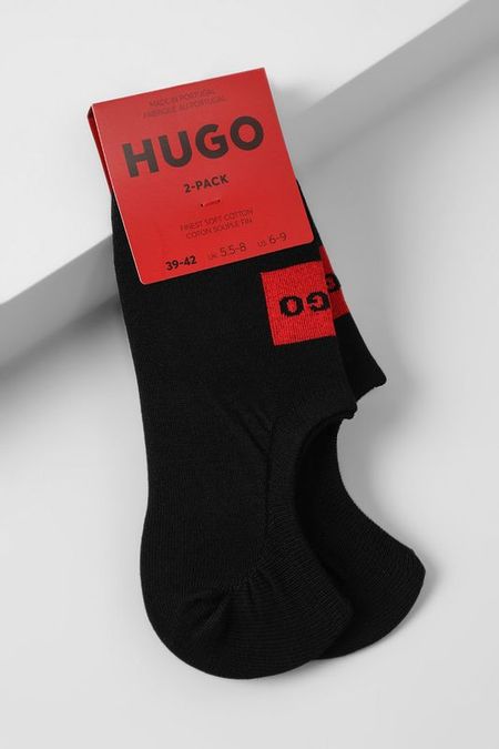 Набор из двух пар хлопковых подследников HUGO