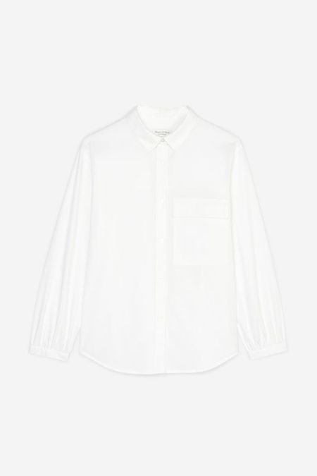 Хлопковая рубашка с карманом Marc O'Polo