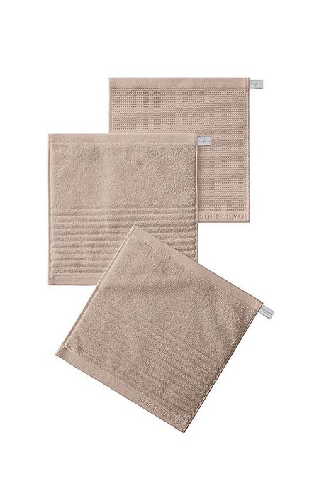Набор из трех полотенец с антибактериальным эффектом Soft Silver