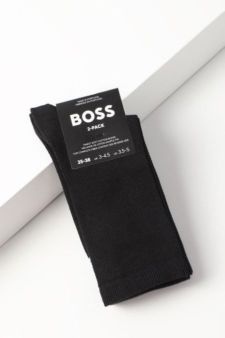 Набор из двух пар хлопковых классических носков BOSS