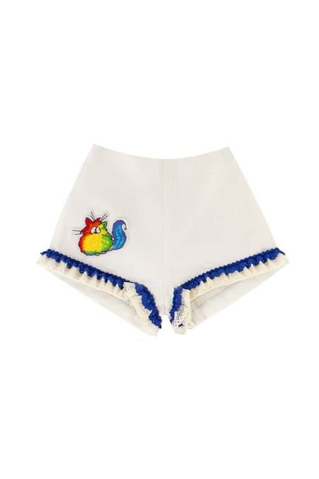 Хлопковые шорты с рюшами EVIKA KIDS