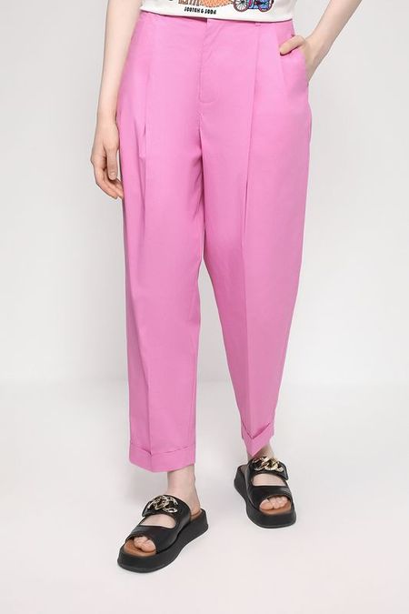 Хлопковые брюки свободного кроя Scotch & Soda