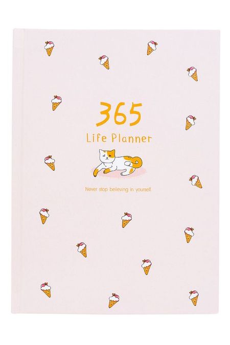 Ежедневник 365 Кот и мороженка Kawaii Factory