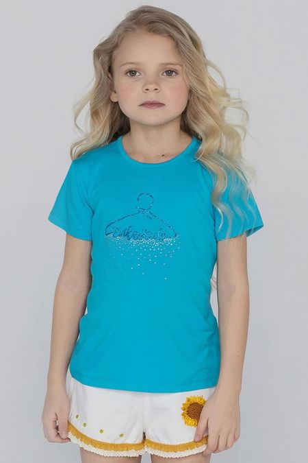 Футболка из вискозы с аппликацией EVIKA KIDS