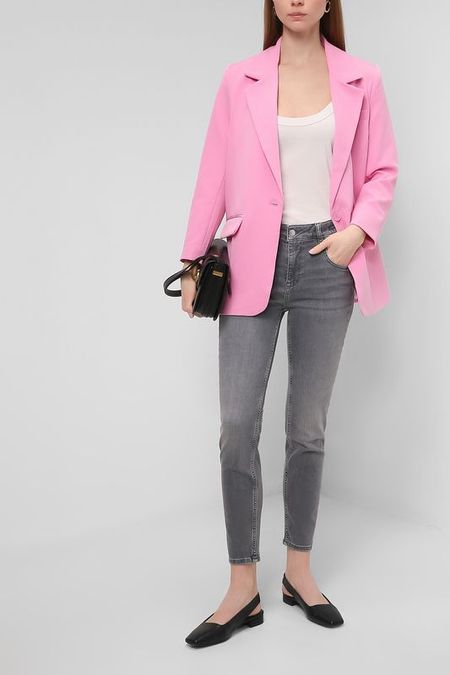 Джинсы с эффектом потертости Comma Casual Identity