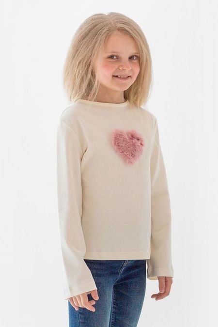 Хлопковый джемпер с декором EVIKA KIDS