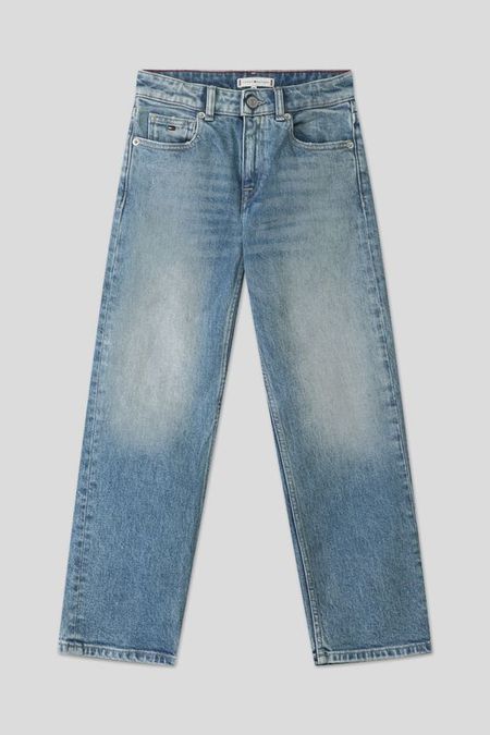 Джинсы с эффектом потертости Tommy Hilfiger
