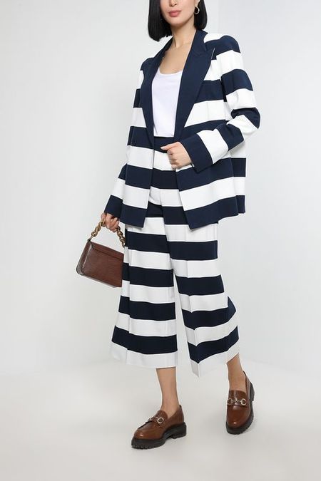 Брюки кюлоты укороченные из вискозы TWINSET