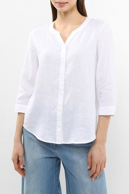 Блуза льняная с вырезом Gerry Weber