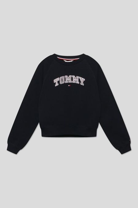 Свитшот хлопковый с логотипом Tommy Hilfiger