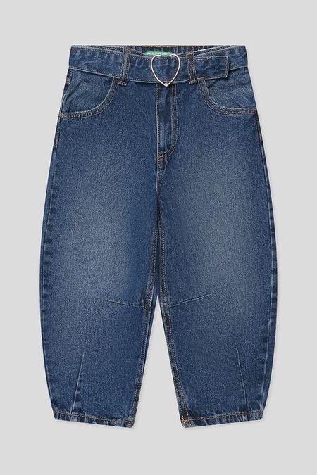 Джинсы с эффектом потертости Benetton
